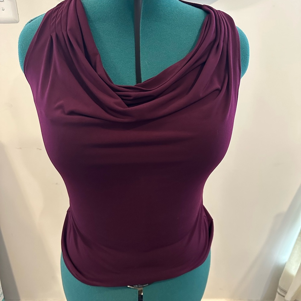 Calvin Klein maroon shell top